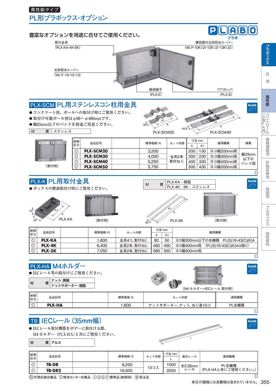 コン柱用金具PLX-SCM40｜分電盤通販ショップ